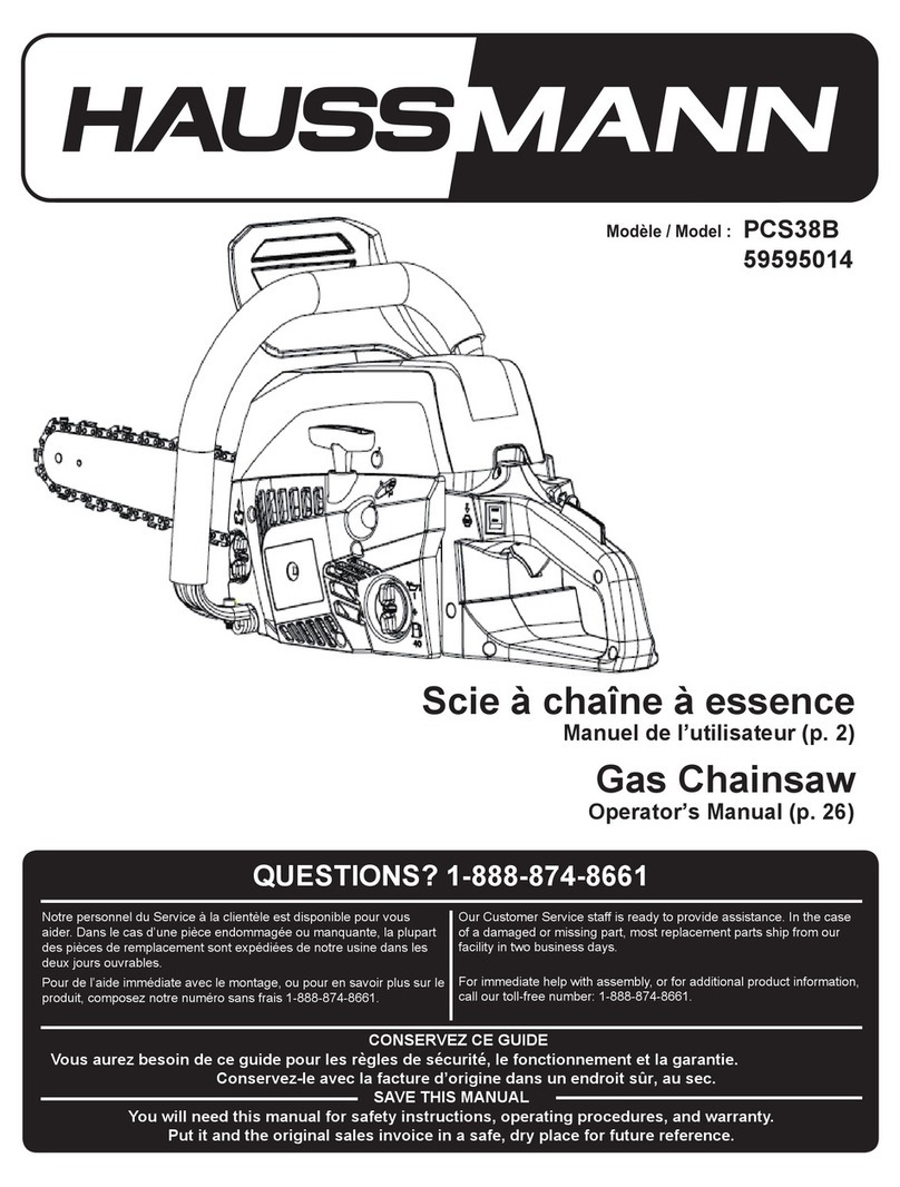 Haussmann PCS38B Operator's manual