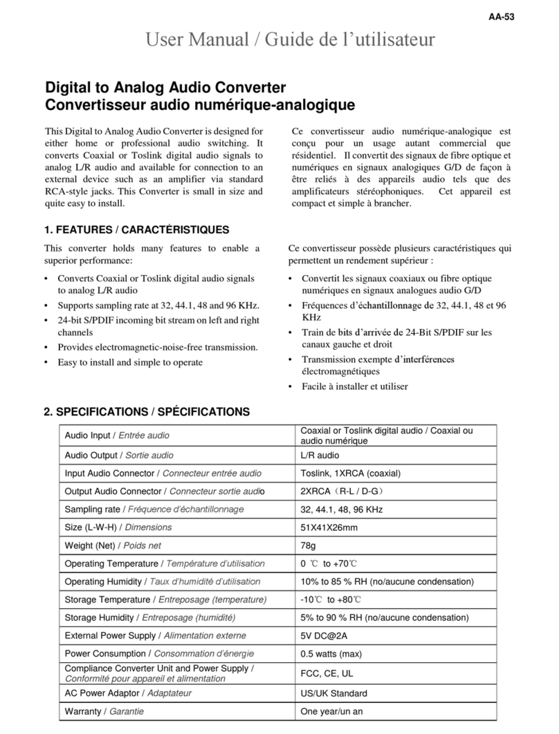 AMX AA-53 User manual