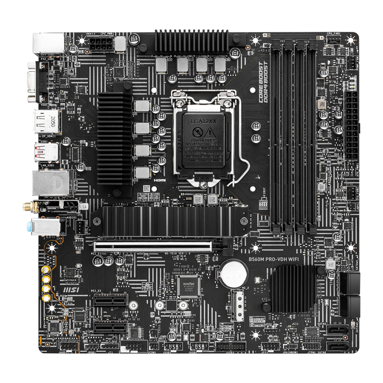 MSI B560M PRO-VDH WIFI User manual