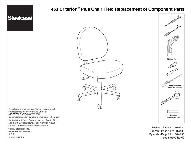 Steelcase Criterion Plus 453 User manual Steelcase Criterion Plus 453 User manual