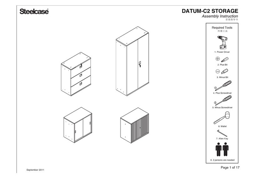 Steelcase DATUM-C2 Assembly instruction