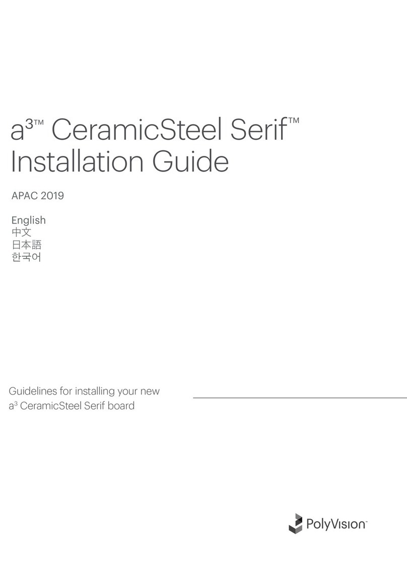 PolyVision a3 CeramicSteel Serif installation guide