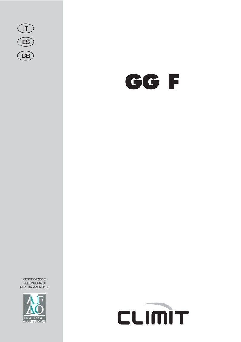 Climit GG F Installer's instructions