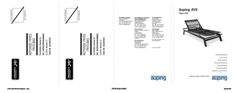 Auping AVS 433 user manual