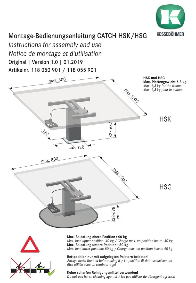 Kesseböhmer CATCH HSK Instructions for assembly and use Kesseböhmer CATCH HSK Instructions for assembly and use