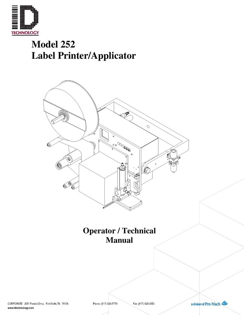 ID Technology 252 Operator / technical  manual
