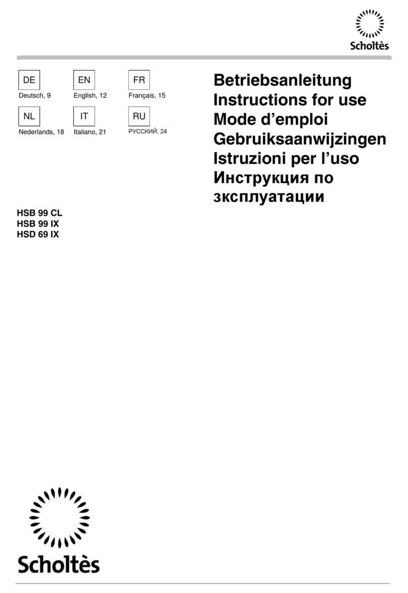 SCHOLTES HSB 99 CL Instructions for use