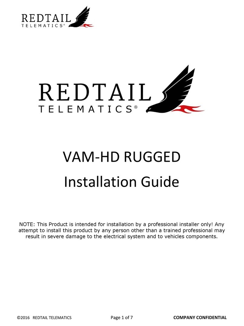 REDTAIL TELEMATICS VAM-HD RUGGED installation guide