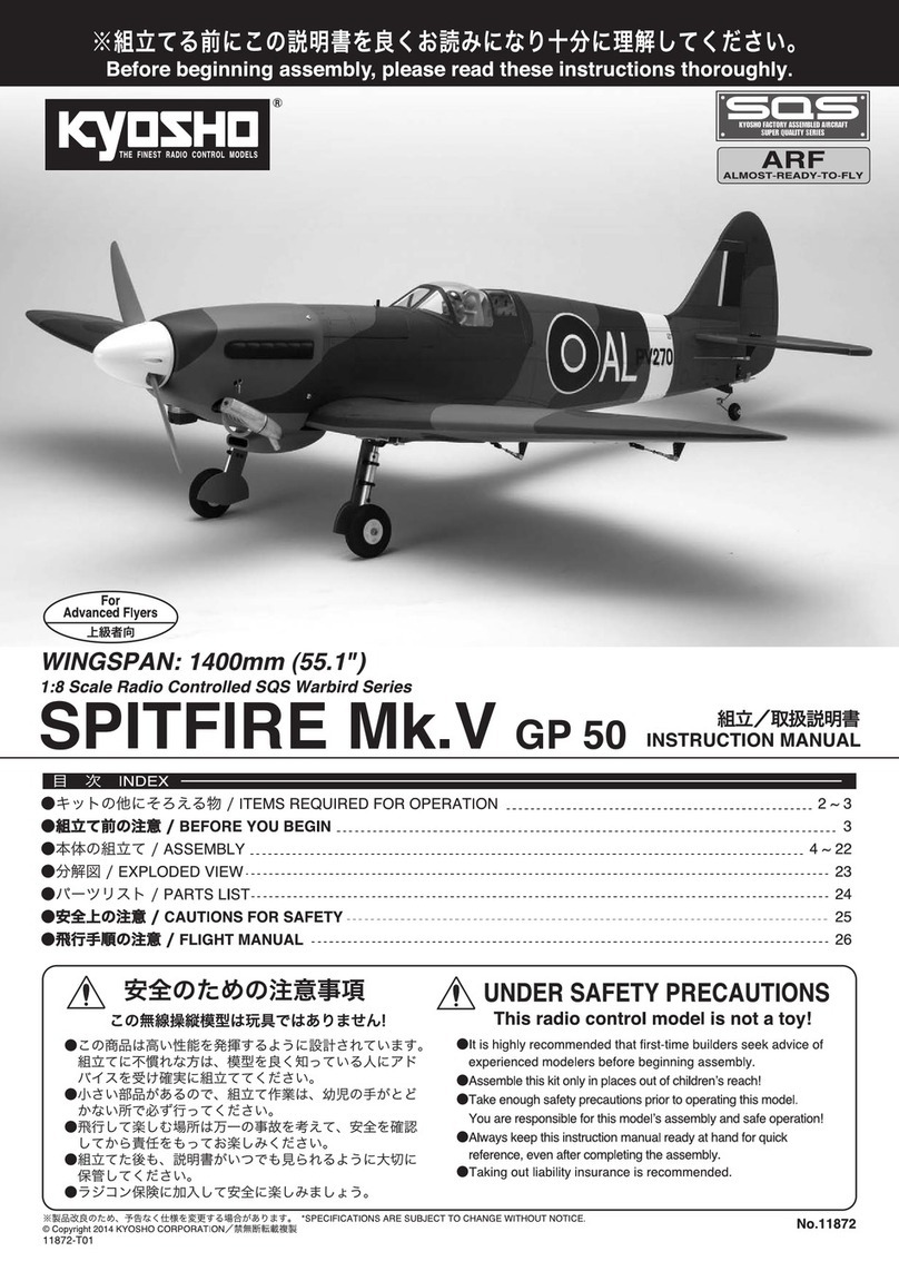 Kyosho SPITFIRE Mk.V GP 50 instruction manual