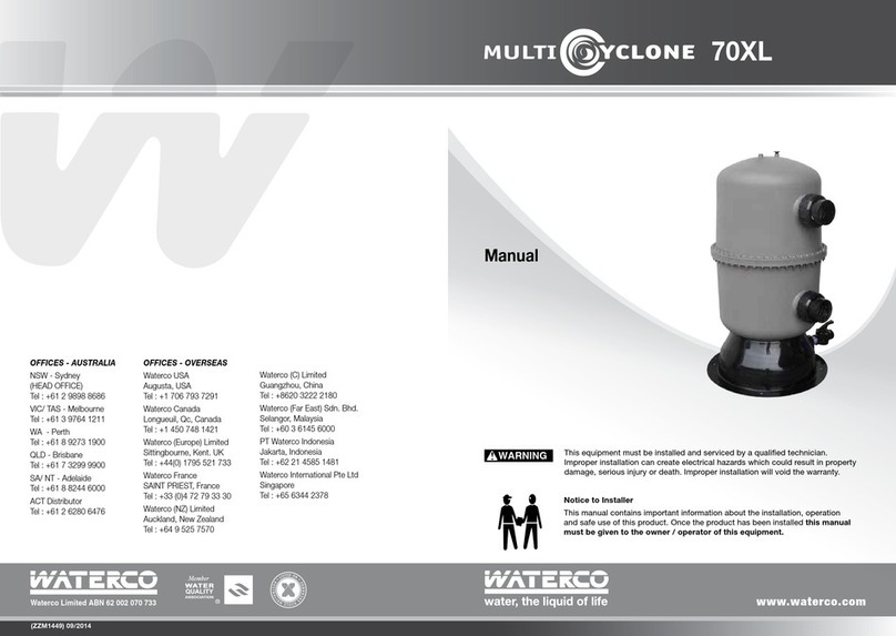 Waterco MultiCyclone 70XL manual