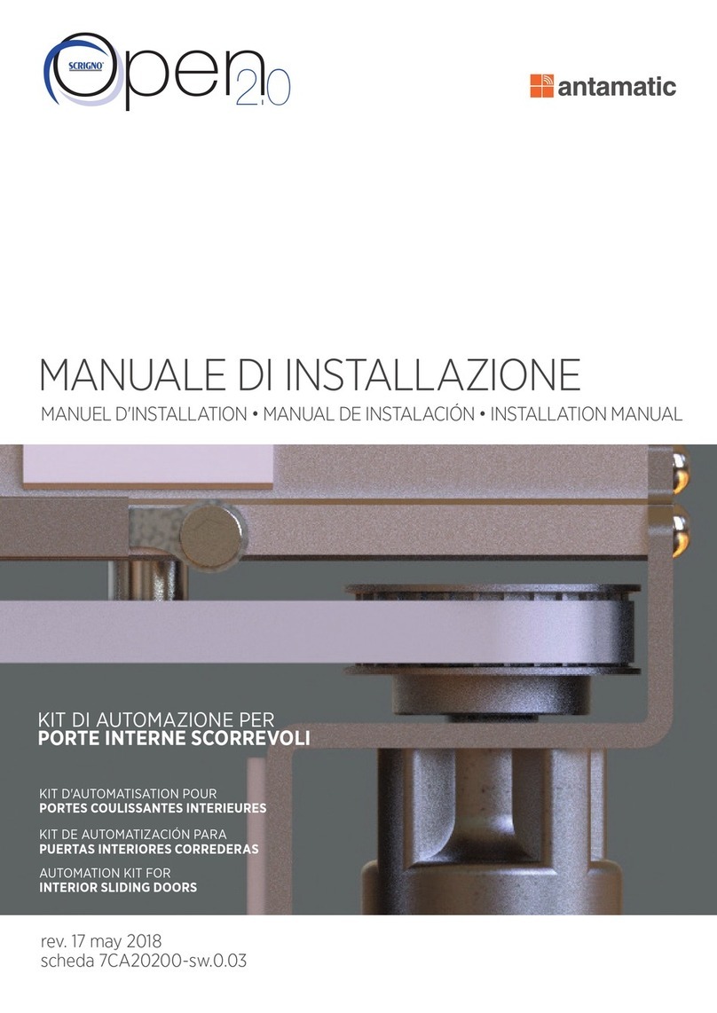 Scrigno antamatic OPEN 2.0 installation manual