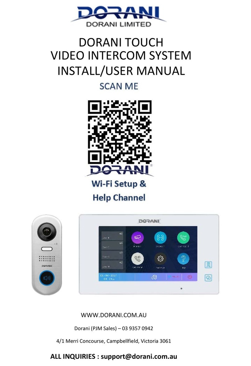 DORANI Touch User manual