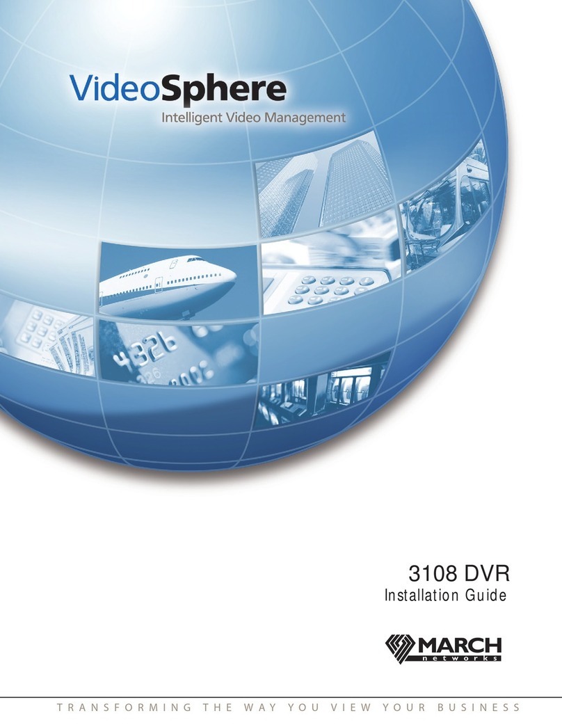 March Networks 3108 User manual March Networks 3108 User manual