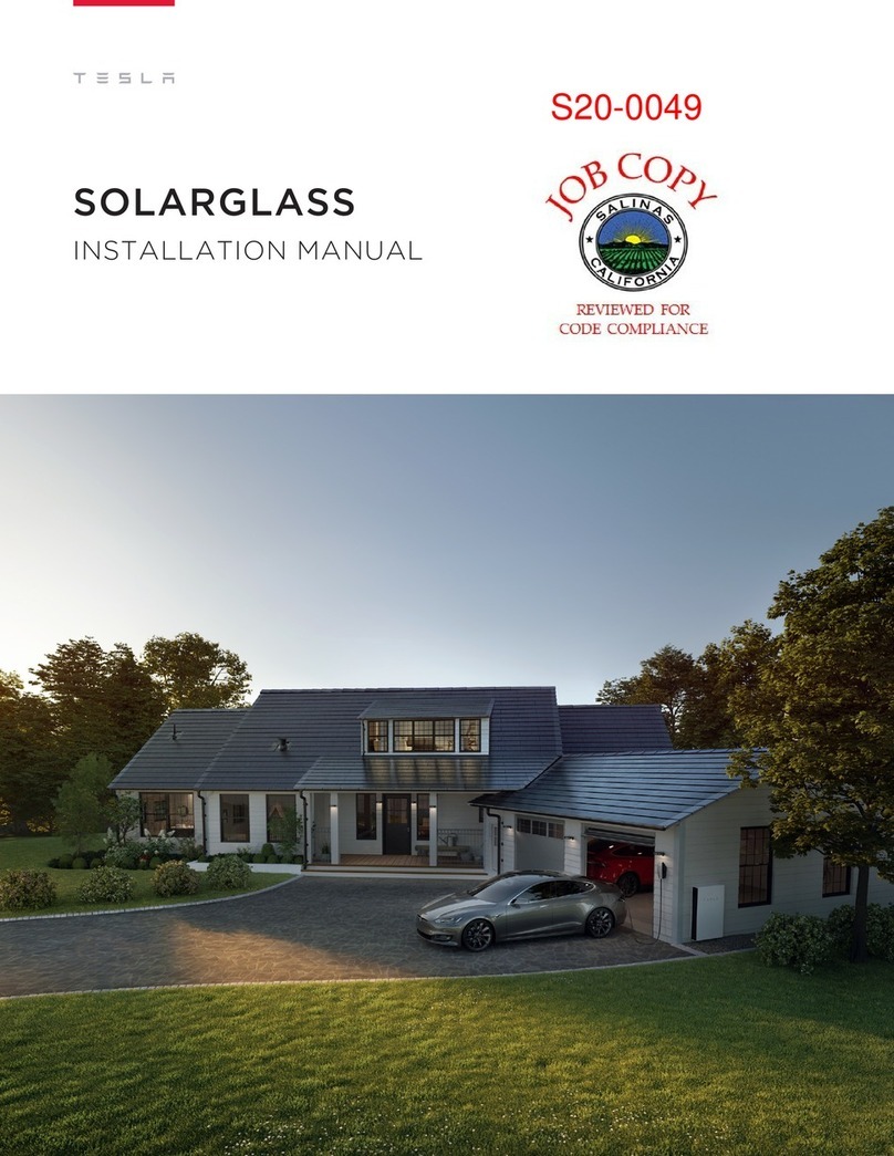 Tesla SOLARGLASS installation manual