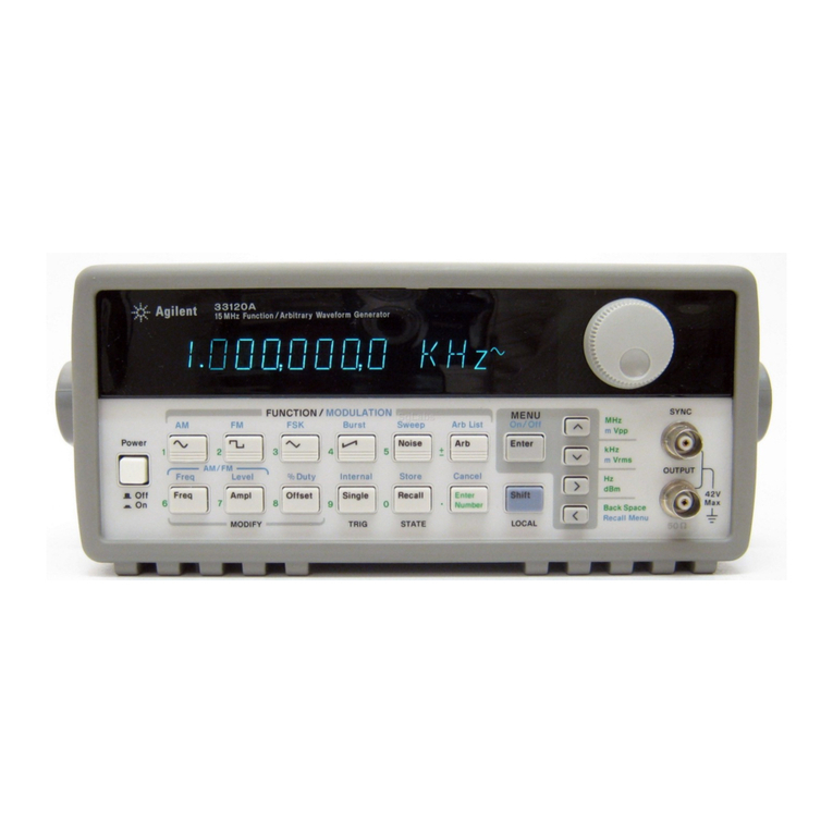 Agilent Technologies 33120A User manual