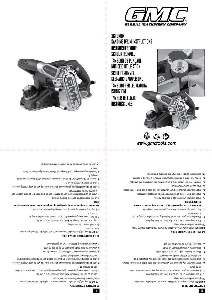 GMC 3BPDRUM instructions