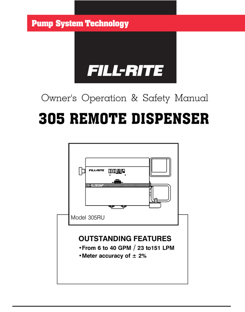 FILL-RITE 305RU Owner's operation & safety manual