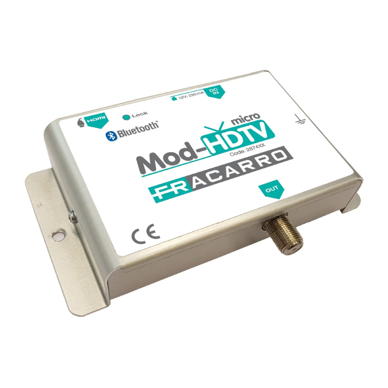 Fracarro MOD-HDTV MICRO Quick installation guide