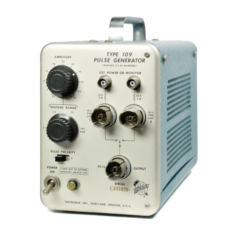 Tektronix TYPE 109 User manual