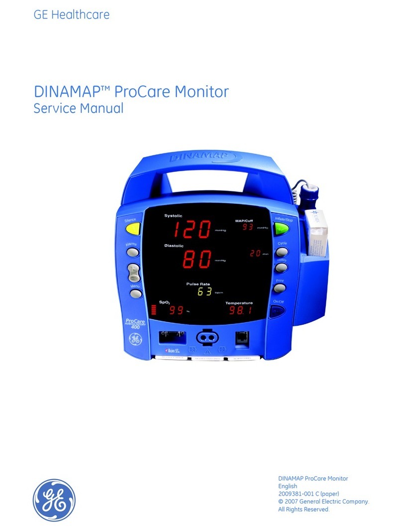 GE DINAMAP ProCare Service manual