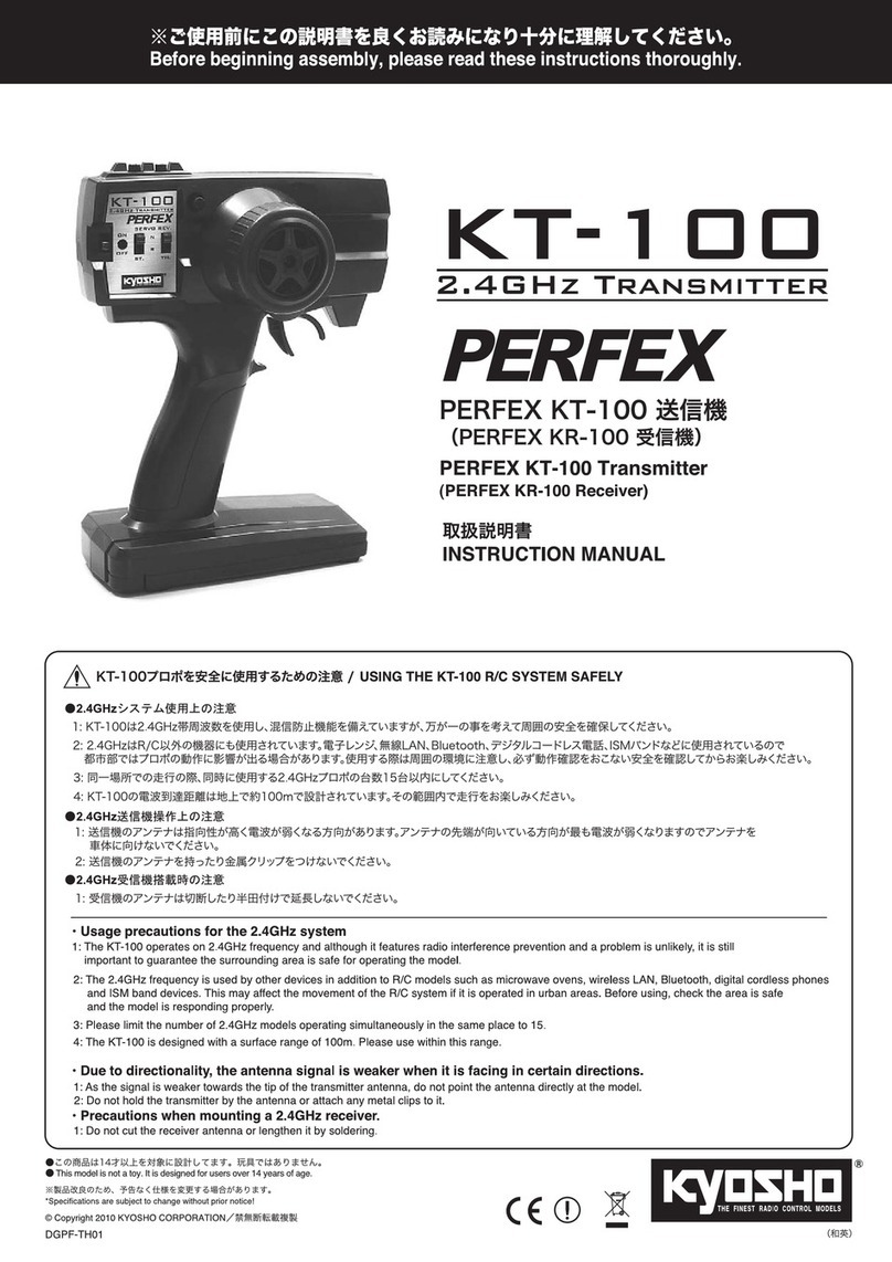 Kyosho PERFEX KT-100 instruction manual