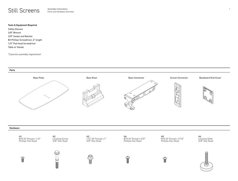 STYLEX Still Screens User manual STYLEX Still Screens User manual