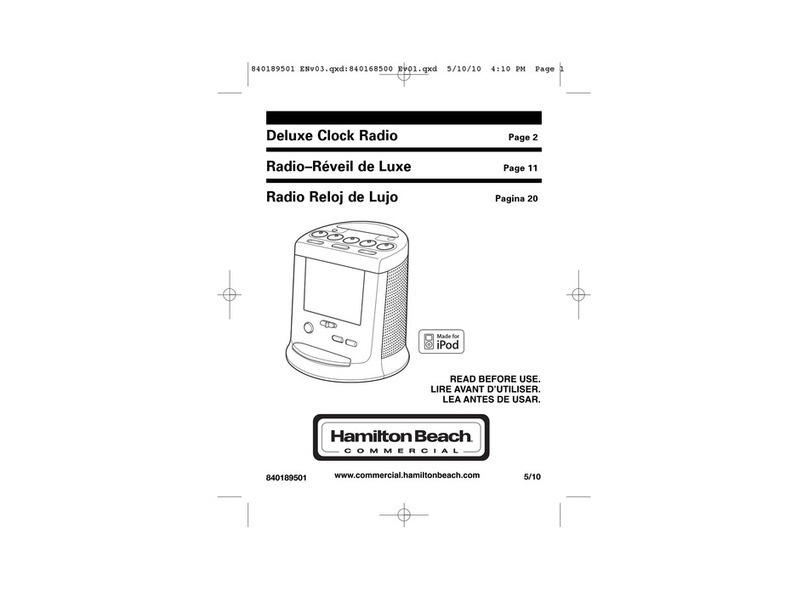 Hamilton Beach Deluxe manual