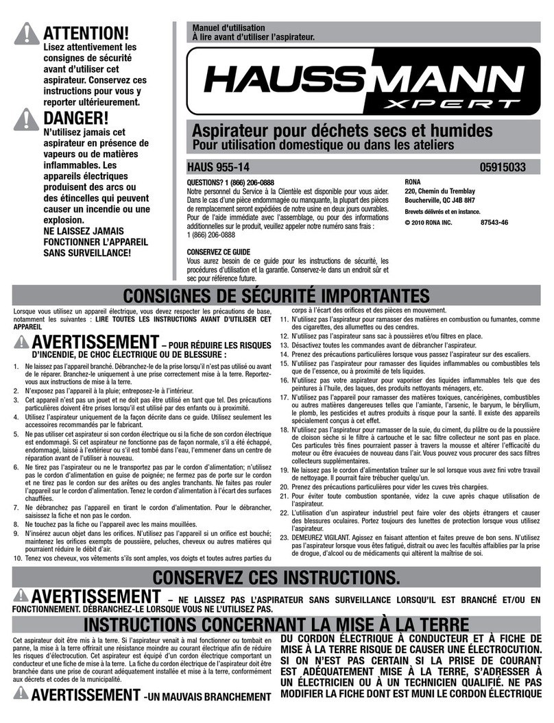 Haussmann Xpert HAUS 955-14 user manual
