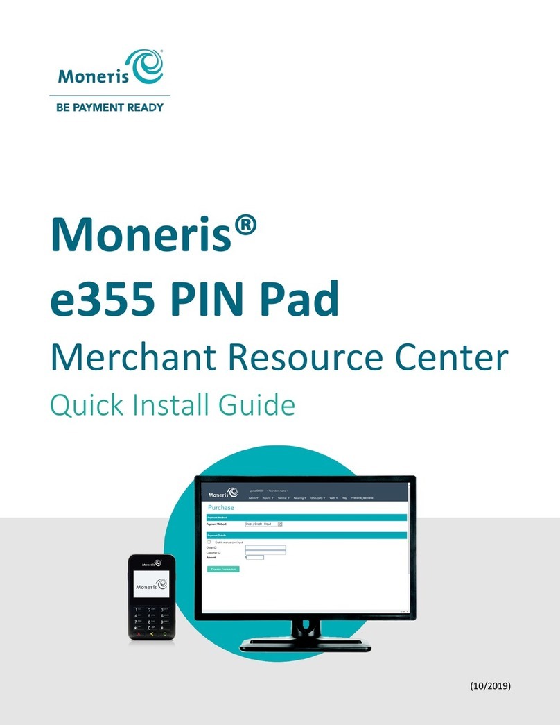 Moneris e355 User manual