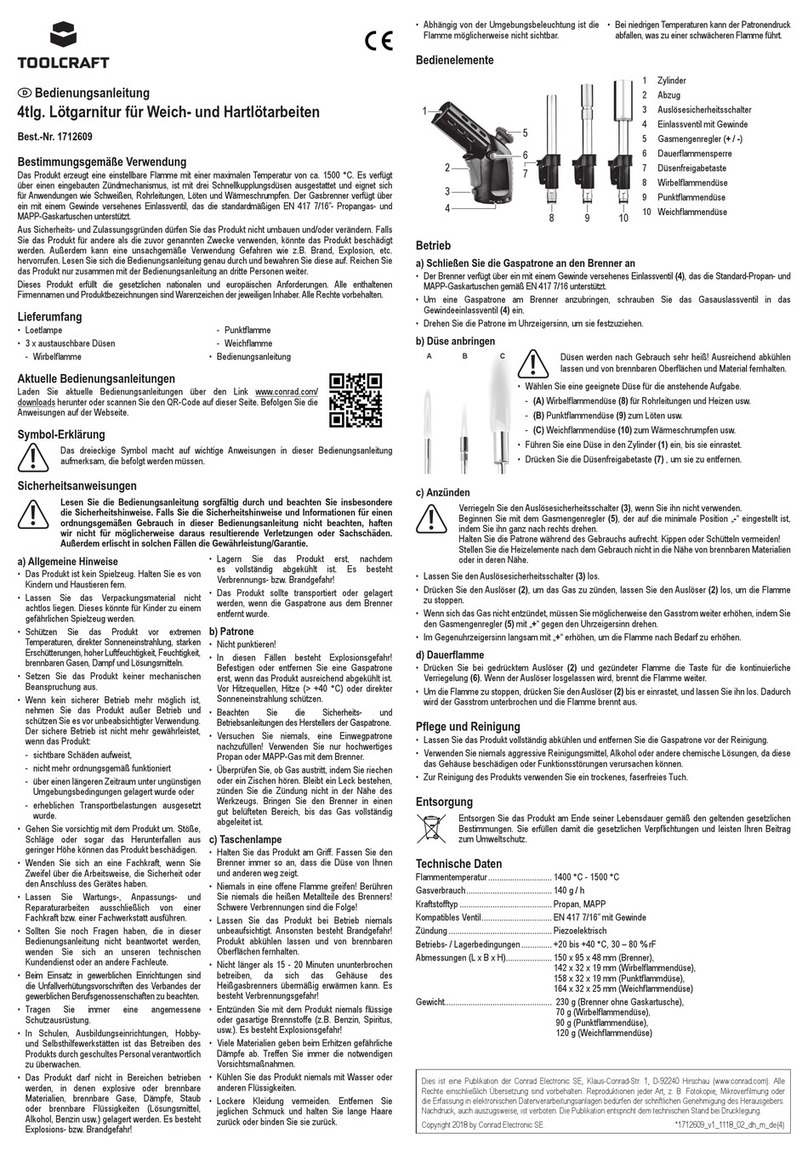 TOOLCRAFT 1712609 operating instructions