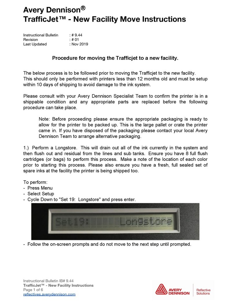 Avery Dennison TrafficJet User manual