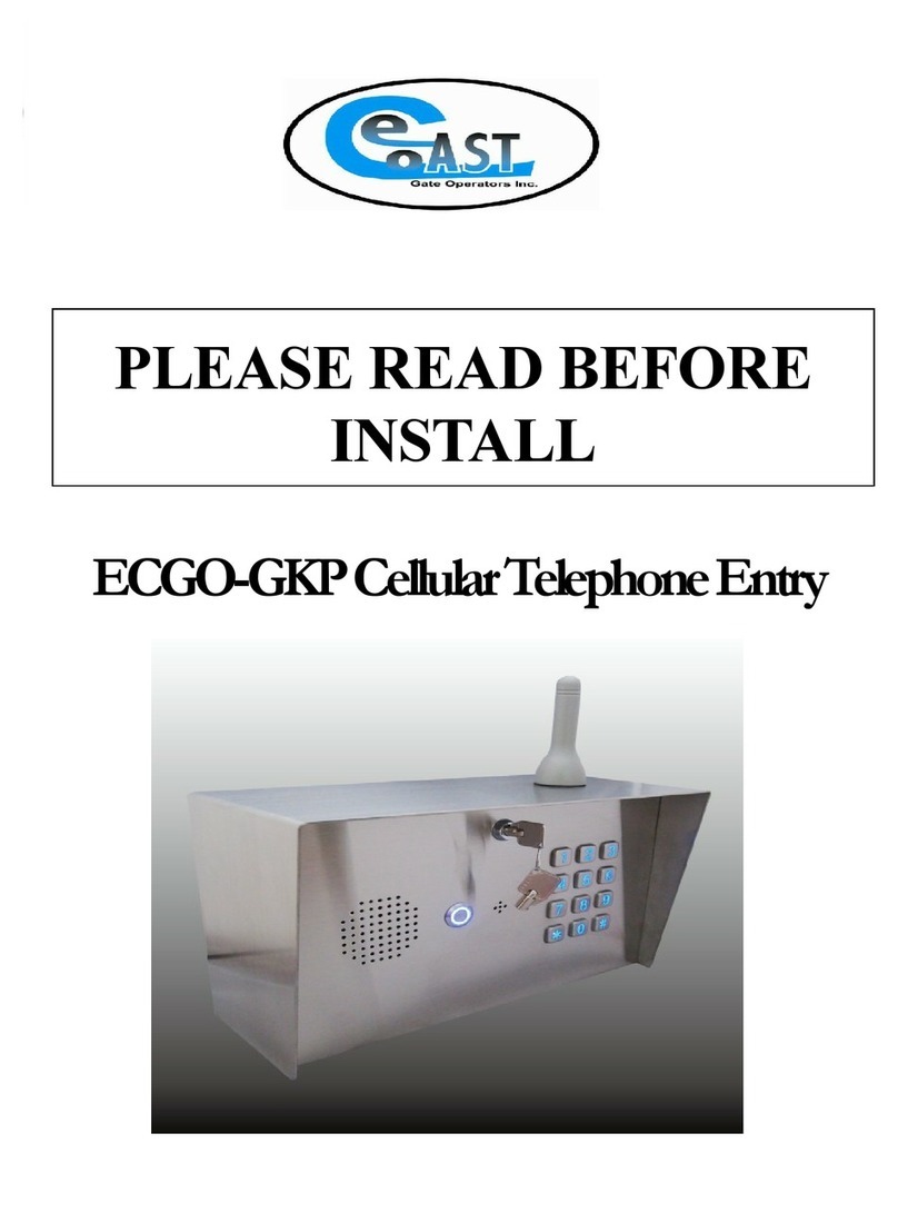 East Coast Gate Operators ECGO-GKP instructions