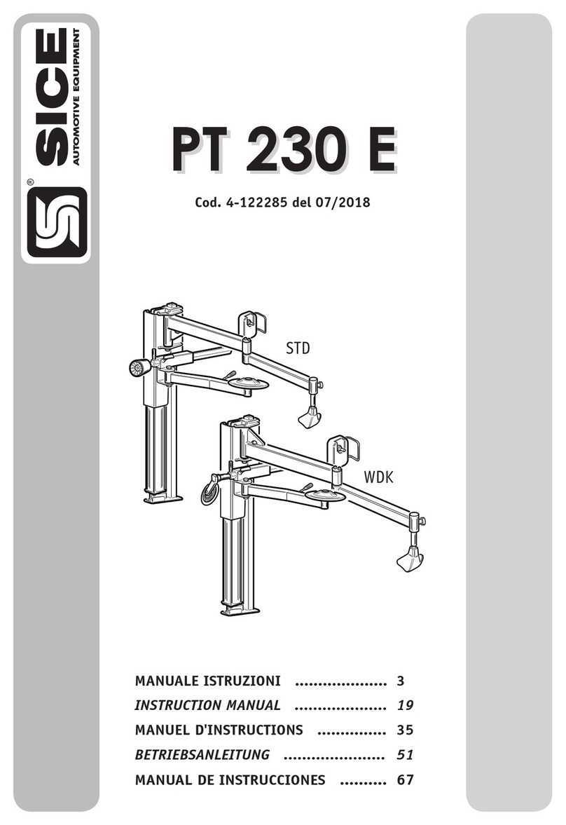 SICE PT 230 E instruction manual