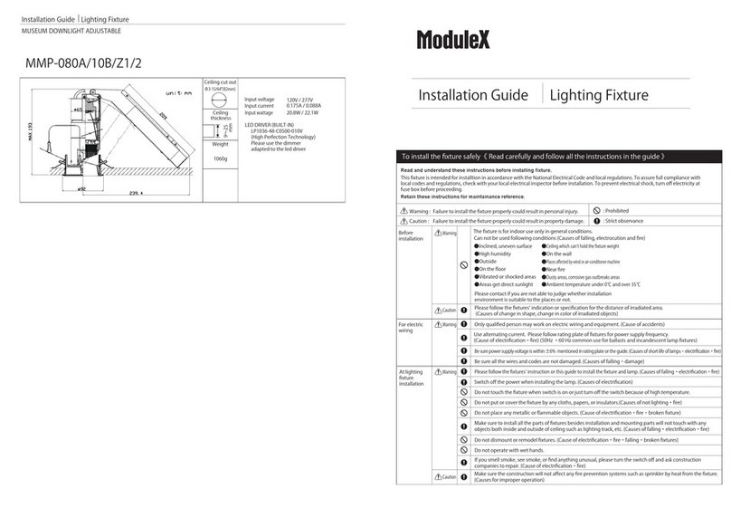 Modulex MMP-080A/10B/Z1/2 User manual