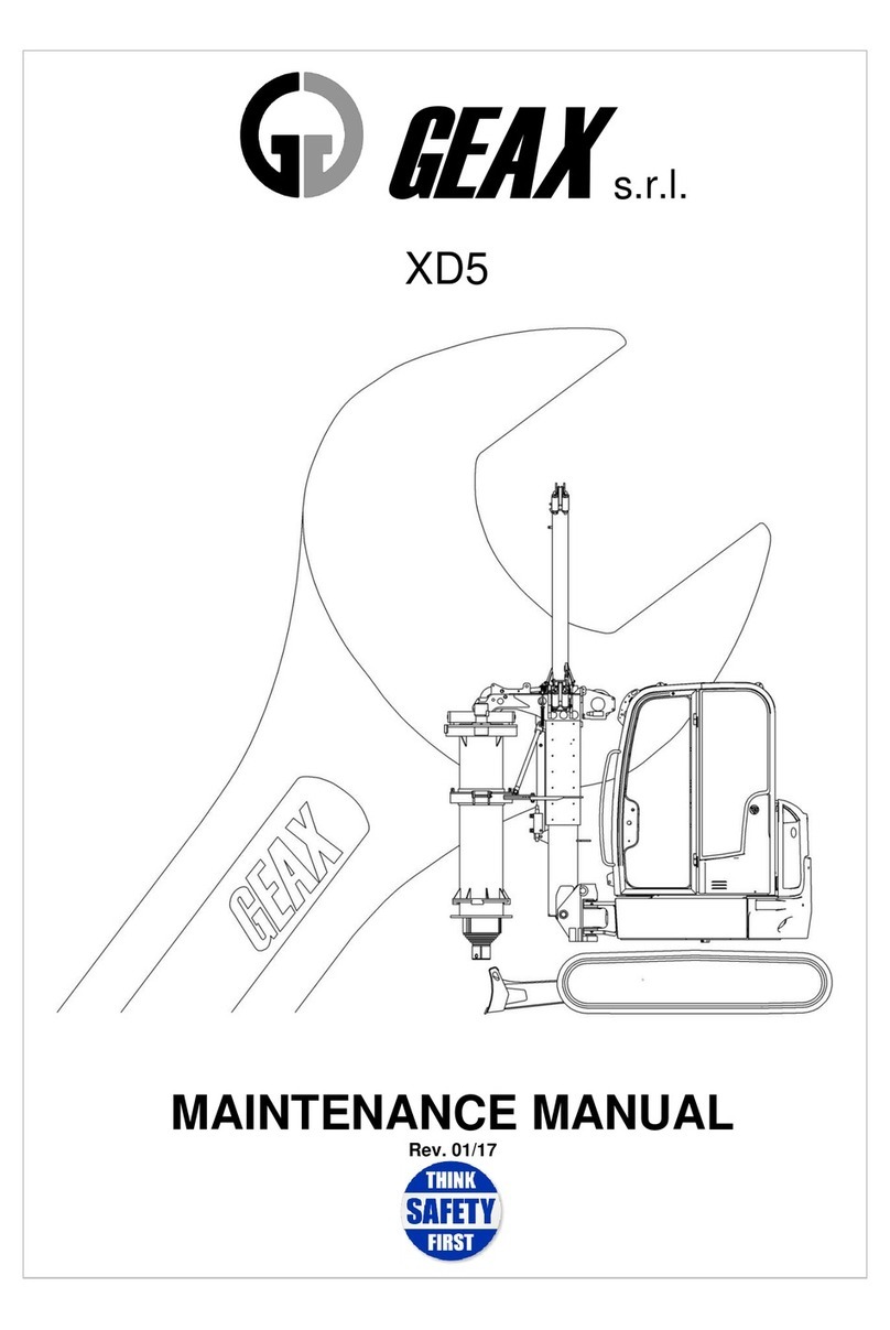 Geax XD5 Maintenance manual