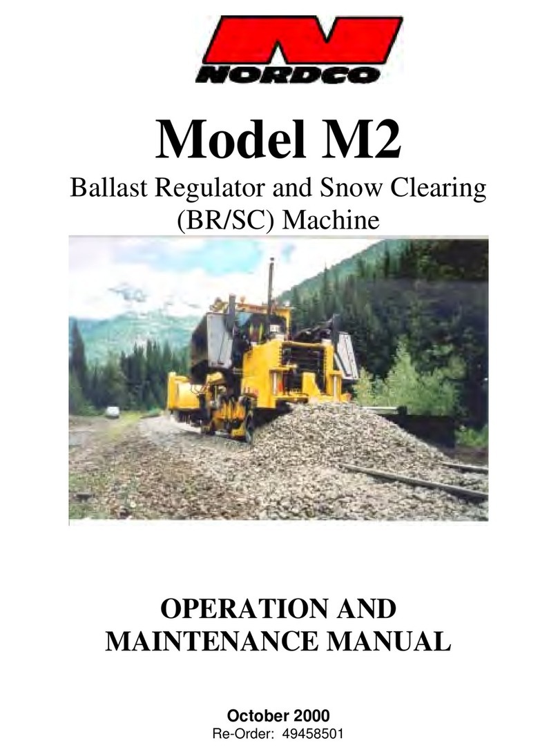 Nordco M2 Operation and maintenance manual