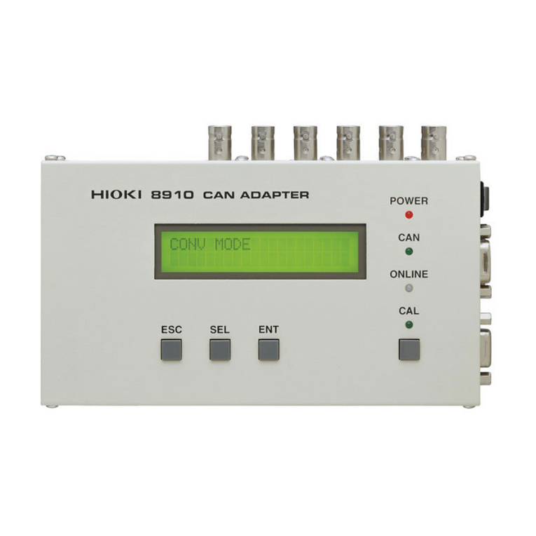 Hioki 8910 instruction manual