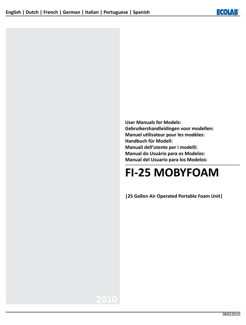 Ecolab FI-25 MOBYFOAM Installation and operation manual