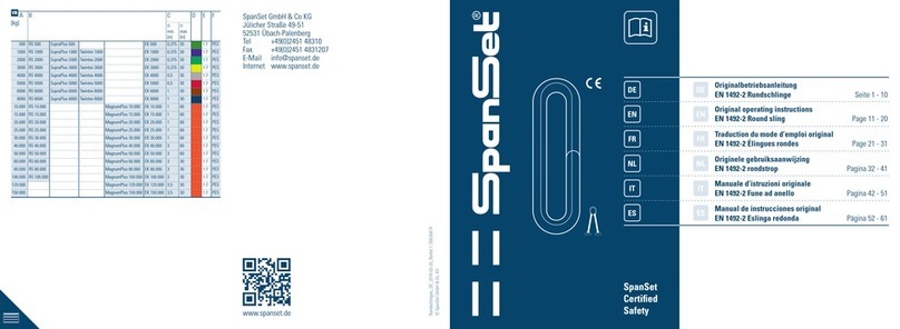 Spanset 1492-2 User manual