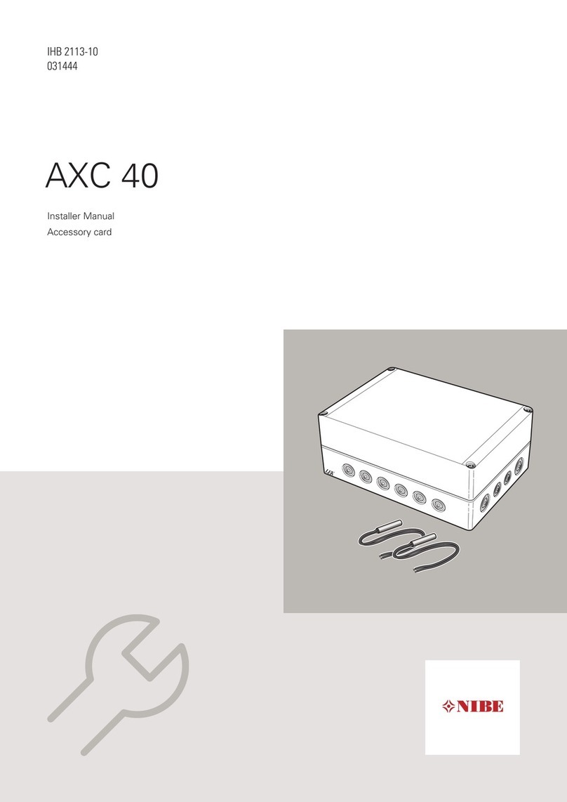 Nibe AXC 40 Installer manual
