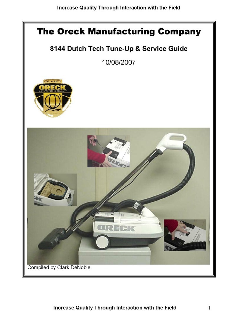 Oreck DutchTech DTX 1100 User manual