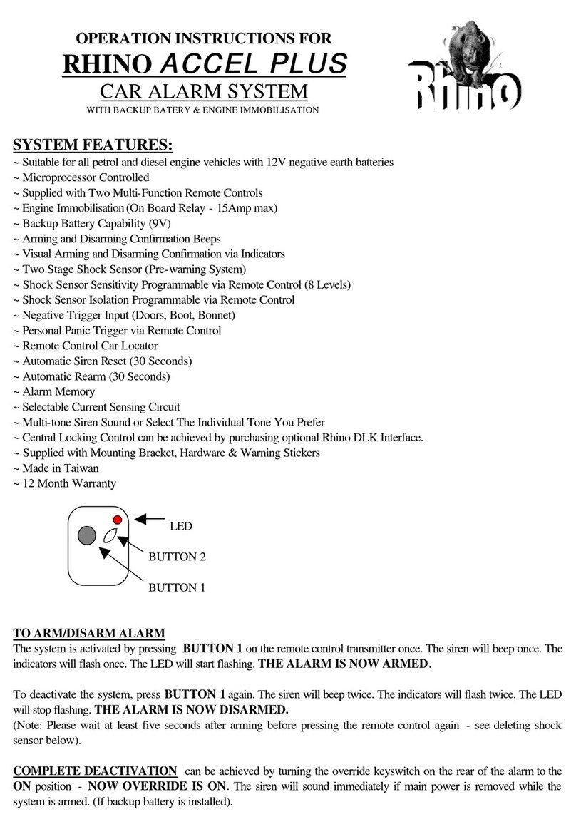 RHINO ACCEL PLUS Operation instructions