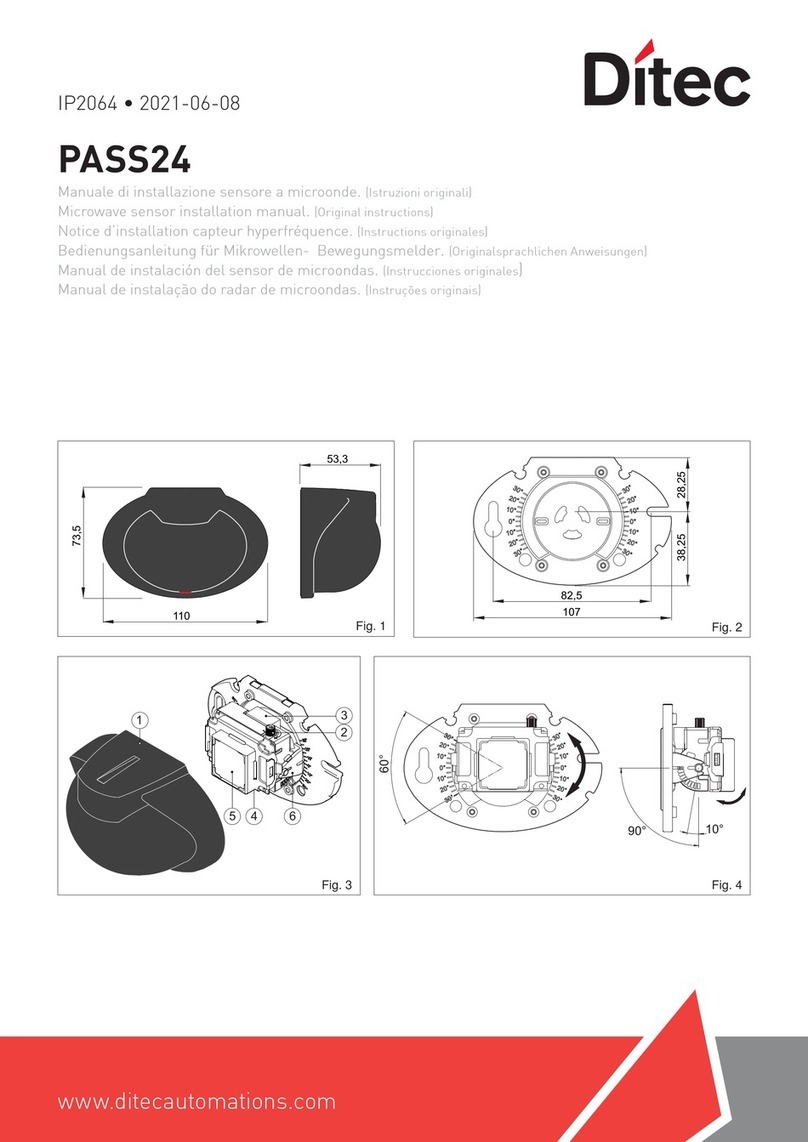 DITEC PASS24 installation manual