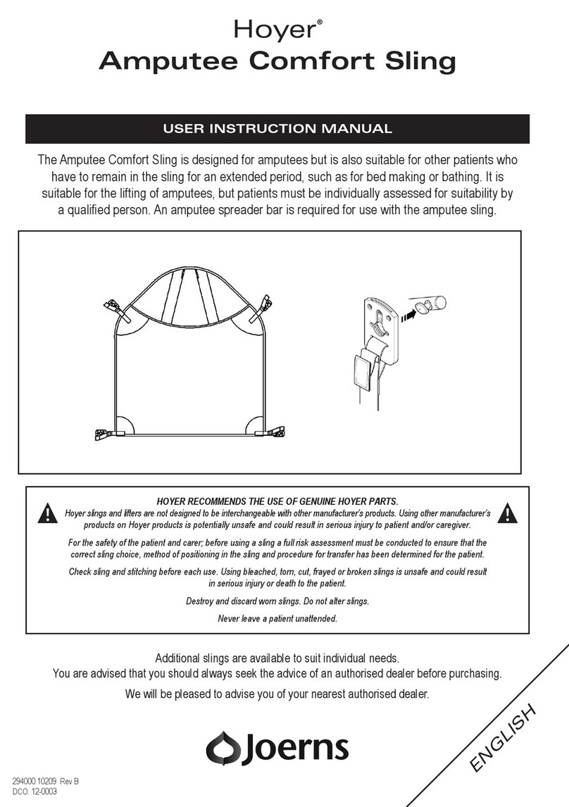 Joerns Hoyer Operator's manual