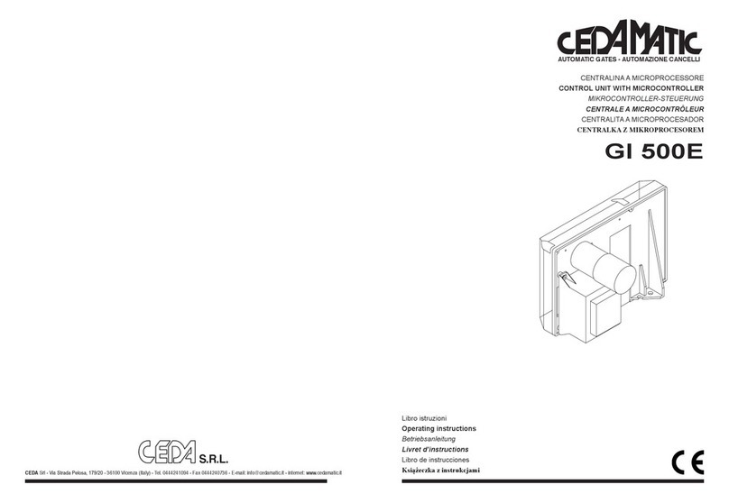 cedamatic GI 500E operating instructions