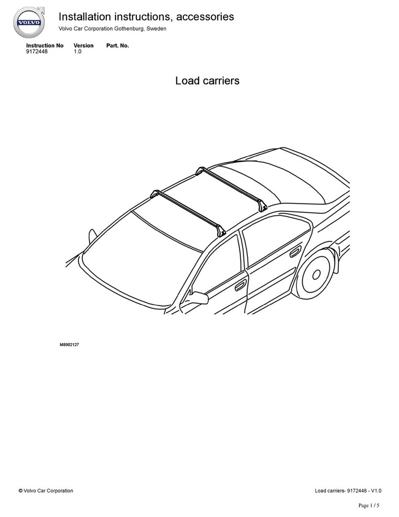 Volvo Load carriers installation instructions