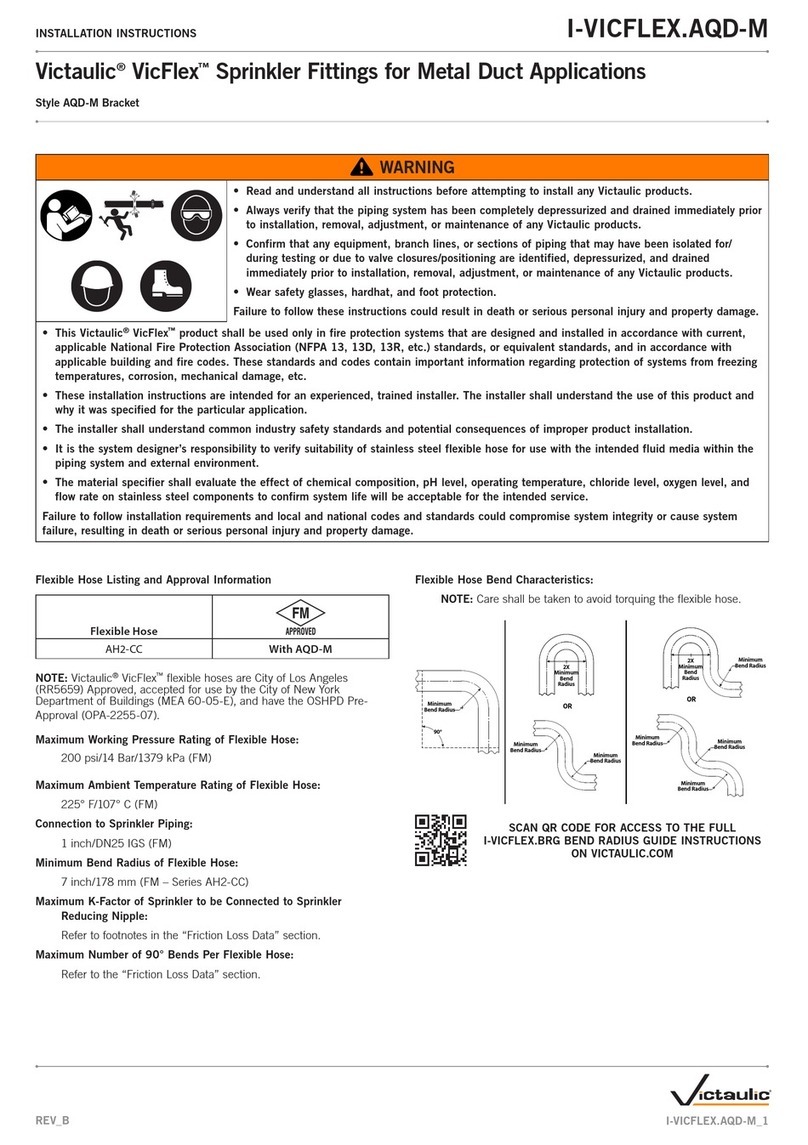 Victaulic VicFlex I-VICFLEX.AQD-M installation instructions