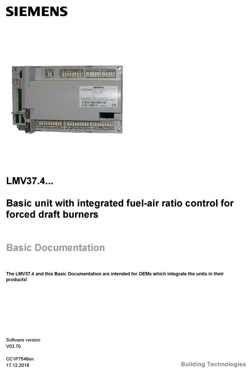 Siemens LMV37.4 Series Operator's manual