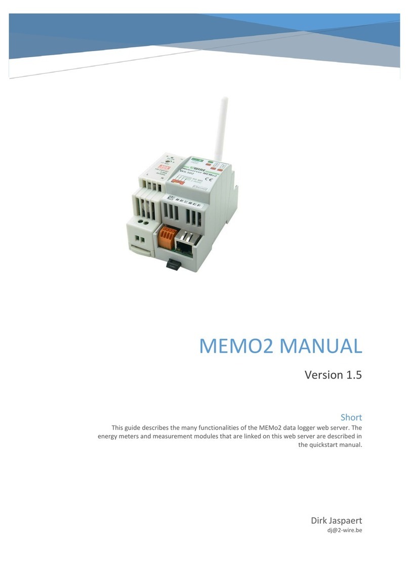 2-Wire MEMO2 WS.502 User manual