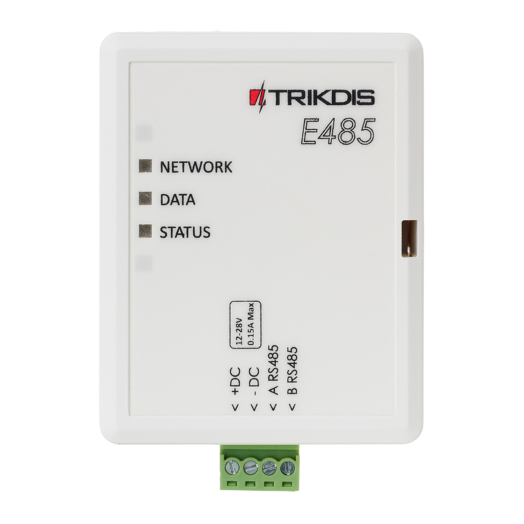 Trikdis E485 installation manual